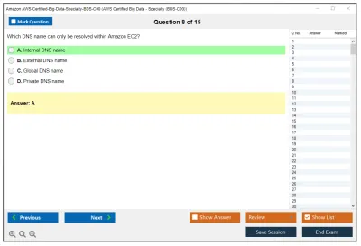 Amazon AWS AWS-Certified-Big-Data-Specialty-BDS-C00 AWS Certified Big Data - Specialty (BDS-C00) Practice test exam simulator test engine exam Prep practice test questions answers Image 8