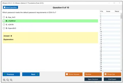 VMware 2V0-01.19 VMware vSphere 6.7 Foundations Exam 2019 Practice test exam simulator test engine exam Prep practice test questions answers Image 8