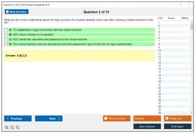 Huawei H13-527 HCIP-Cloud Computing V4.0 Practice test exam simulator test engine exam Prep practice test questions answers Image 5