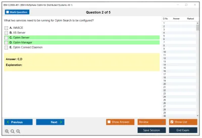 IBM C2090-461 IBM InfoSphere Optim for Distributed Systems v9.1 Practice test exam simulator test engine exam Prep practice test questions answers Image 2