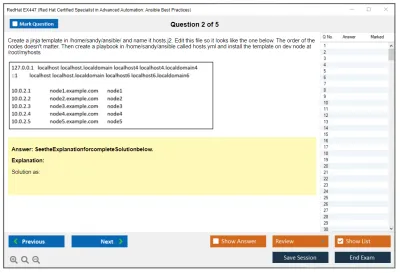 RedHat EX447 Red Hat Certified Specialist in Advanced Automation: Ansible Best Practices Practice test exam simulator test engine exam Prep practice test questions answers Image 2