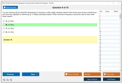 BICSI RCDD-002 BICSI Registered Communications Distribution Designer - RCDD Practice test exam simulator test engine exam Prep practice test questions answers Image 9