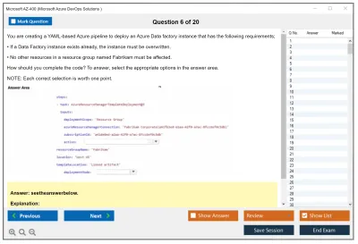 Microsoft AZ-400 Microsoft Azure DevOps Solutions Practice test exam simulator test engine exam Prep practice test questions answers Image 6