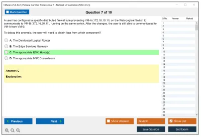 VMware 2V0-642 VMware Certified Professional 6 - Network Virtualization (NSX v6.2) Practice test exam simulator test engine exam Prep practice test questions answers Image 7