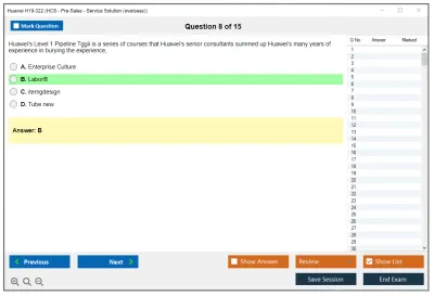 Huawei H19-322 HCS - Pre-Sales - Service Solution (overseas) Practice test exam simulator test engine exam Prep practice test questions answers Image 8