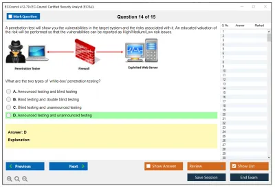 ECCouncil 412-79 EC-Council Certified Security Analyst (ECSA) Practice test exam simulator test engine exam Prep practice test questions answers Image 14
