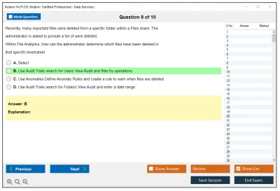 Nutanix NCP-DS Nutanix Certified Professional - Data Services Practice test exam simulator test engine exam Prep practice test questions answers Image 8