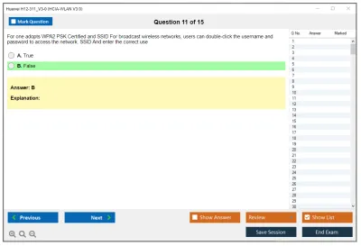 Huawei H12-311_V3.0 HCIA-WLAN V3.0 Practice test exam simulator test engine exam Prep practice test questions answers Image 11