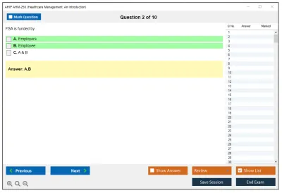 AHIP AHM-250 Healthcare Management: An Introduction Practice test exam simulator test engine exam Prep practice test questions answers Image 2