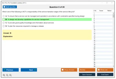 Exin ITIL ITIL Foundation (V4) Practice test exam simulator test engine exam Prep practice test questions answers Image 9