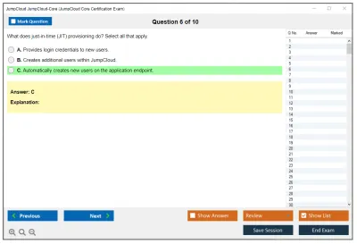 JumpCloud JumpCloud-Core JumpCloud Core Certification Exam Practice test exam simulator test engine exam Prep practice test questions answers Image 6