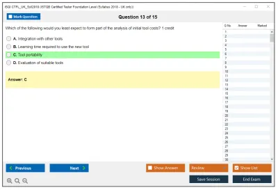 iSQI CTFL_UK_Syll2018 ISTQB Certified Tester Foundation Level (Syllabus 2018 - UK only) Practice test exam simulator test engine exam Prep practice test questions answers Image 13