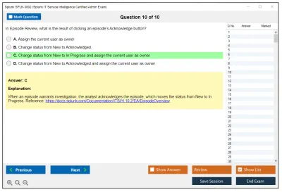 Splunk SPLK-3002 Splunk IT Service Intelligence Certified Admin Exam Practice test exam simulator test engine exam Prep practice test questions answers Image 10
