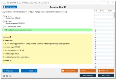 Huawei H13-621 HCNP-Storage-CUSN(Constructing Unifying Storage Network) Practice test exam simulator test engine exam Prep practice test questions answers Image 11