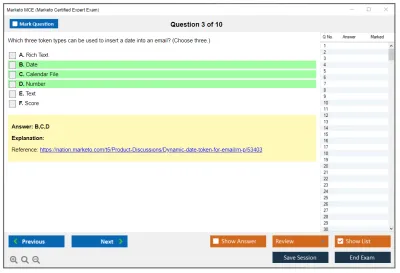 Marketo MCE Marketo Certified Expert Exam Practice test exam simulator test engine exam Prep practice test questions answers Image 3