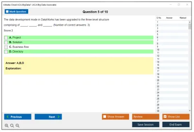 Alibaba Cloud ACA-BigData1 ACA Big Data Certification Exam Practice test exam simulator test engine exam Prep practice test questions answers Image 5