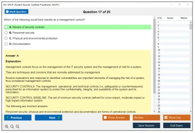 ISC2 SSCP Systems Security Certified Practitioner Practice test exam simulator test engine exam Prep practice test questions answers Image 17