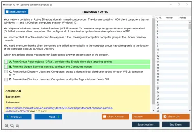 Microsoft 70-744 Securing Windows Server 2016 Practice test exam simulator test engine exam Prep practice test questions answers Image 7
