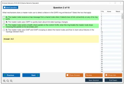 Extreme Networks EW0-300 Extreme Networks Specialist Practice test exam simulator test engine exam Prep practice test questions answers Image 2