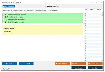 Huawei H13-522 HCNP-Cloud-FCDC Practice test exam simulator test engine exam Prep practice test questions answers Image 6