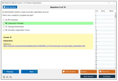 IBM C9530-519 IBM API Connect v. 5.0.5 Solution Implementation Practice test exam simulator test engine exam Prep practice test questions answers Image 9