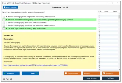 Oracle 1z0-1084-22 Oracle Cloud Infrastructure 2022 Developer Professional Practice test exam simulator test engine exam Prep practice test questions answers Image 1
