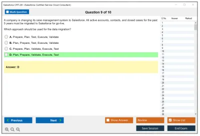 Salesforce CRT-261 Salesforce Certification Preparation for Service Cloud Consultant Practice test exam simulator test engine exam Prep practice test questions answers Image 9