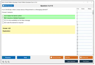 Vlocity Vlocity-Platform-Developer Vlocity Platform Developer Exam (v5.0) Practice test exam simulator test engine exam Prep practice test questions answers Image 4