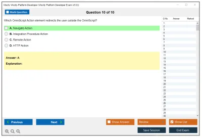 Vlocity Vlocity-Platform-Developer Vlocity Platform Developer Exam (v5.0) Practice test exam simulator test engine exam Prep practice test questions answers Image 10