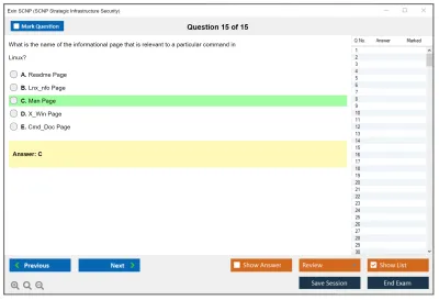 Exin SCNP SCNP Strategic Infrastructure Security Practice test exam simulator test engine exam Prep practice test questions answers Image 15