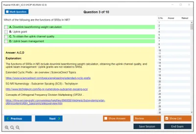 Huawei H35-481_V2.0 HCIP-5G-RAN V2.0 Exam Practice test exam simulator test engine exam Prep practice test questions answers Image 3