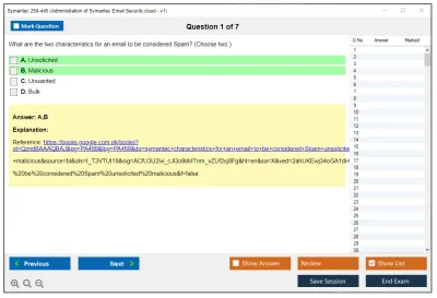 Symantec 250-445 Administration of Symantec Email Security.cloud - v1 Practice test exam simulator test engine exam Prep practice test questions answers Image 1