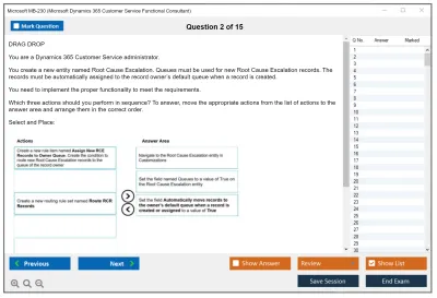Microsoft MB-230 Microsoft Dynamics 365 for Customer Service Practice test exam simulator test engine exam Prep practice test questions answers Image 2