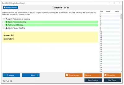 Exin ASM EXIN Agile Scrum Master Practice test exam simulator test engine exam Prep practice test questions answers Image 1