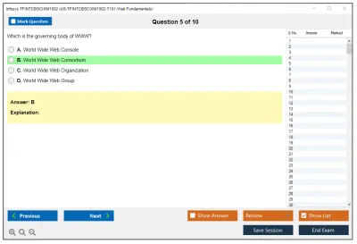 Infosys TFINTCBSCIXM1002 AS-TFINTCBSCIXM1002-T101-Web Fundamentals Practice test exam simulator test engine exam Prep practice test questions answers Image 5