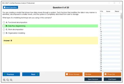 IIBA CBAP Certified Business Analysis Professional (CBAP) Practice test exam simulator test engine exam Prep practice test questions answers Image 6