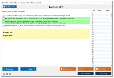 IBM C1000-147 Cloud Pak for Integration v2021.4 Solution Architect Practice test exam simulator test engine exam Prep practice test questions answers Image 5