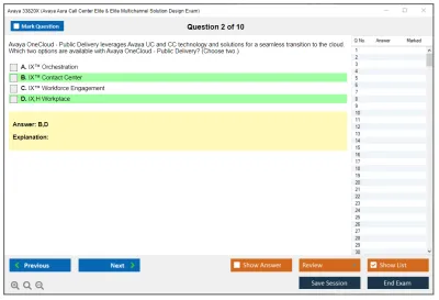Avaya 33820X Avaya Aura Call Center Elite & Elite Multichannel Solution Design Exam Practice test exam simulator test engine exam Prep practice test questions answers Image 2
