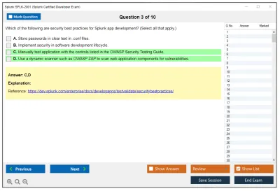 Splunk SPLK-2001 Splunk Certified Developer Exam Practice test exam simulator test engine exam Prep practice test questions answers Image 3