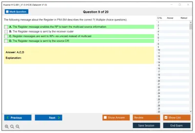 Huawei H12-891_V1.0 HCIE-Datacom V1.0 Practice test exam simulator test engine exam Prep practice test questions answers Image 9