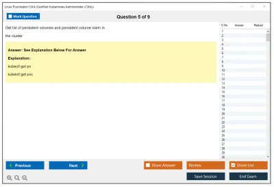 Linux Foundation CKA Certified Kubernetes Administrator (CKA) Program Practice test exam simulator test engine exam Prep practice test questions answers Image 5