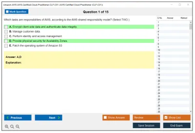 Amazon AWS AWS-Certified-Cloud-Practitioner-CLF-C01 AWS Certified Cloud Practitioner Practice test exam simulator test engine exam Prep practice test questions answers Image 1