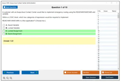 Avaya 3300 Avaya Aura Contact Center Administration Practice test exam simulator test engine exam Prep practice test questions answers Image 1