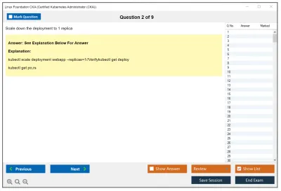 Linux Foundation CKA Certified Kubernetes Administrator (CKA) Program Practice test exam simulator test engine exam Prep practice test questions answers Image 2