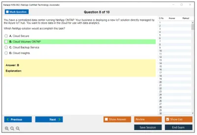 Netapp NS0-002 NetApp Certified Technology Associate Practice test exam simulator test engine exam Prep practice test questions answers Image 8