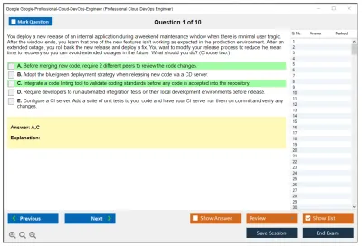 Google Google-Professional-Cloud-DevOps-Engineer Google Cloud Certified - Professional Cloud DevOps Engineer Exam Practice test exam simulator test engine exam Prep practice test questions answers Image 1