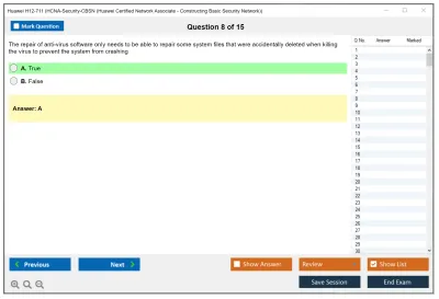 Huawei H12-711 HCNA-Security-CBSN (Huawei Certified Network Associate - Constructing Basic Security Network) Practice test exam simulator test engine exam Prep practice test questions answers Image 8