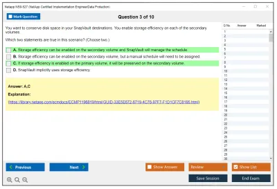 Netapp NS0-527 NetApp Certified Implementation Engineer - Data Protection Practice test exam simulator test engine exam Prep practice test questions answers Image 3