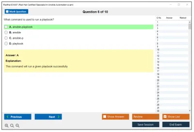 RedHat EX407 Red Hat Certified Specialist in Ansible Automation exam Practice test exam simulator test engine exam Prep practice test questions answers Image 6