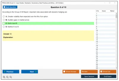 PRMIA 8009 Exam IV: Case Studies: Standards: Governance, Best Practices and Ethics - 2015 Edition Practice test exam simulator test engine exam Prep practice test questions answers Image 6